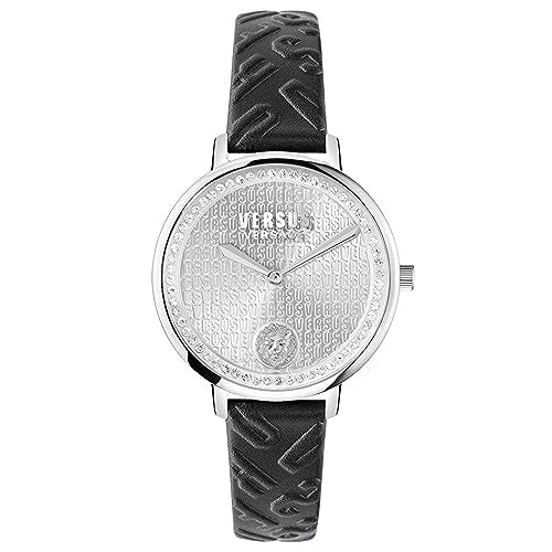 La Villette Crystal Leather Watch