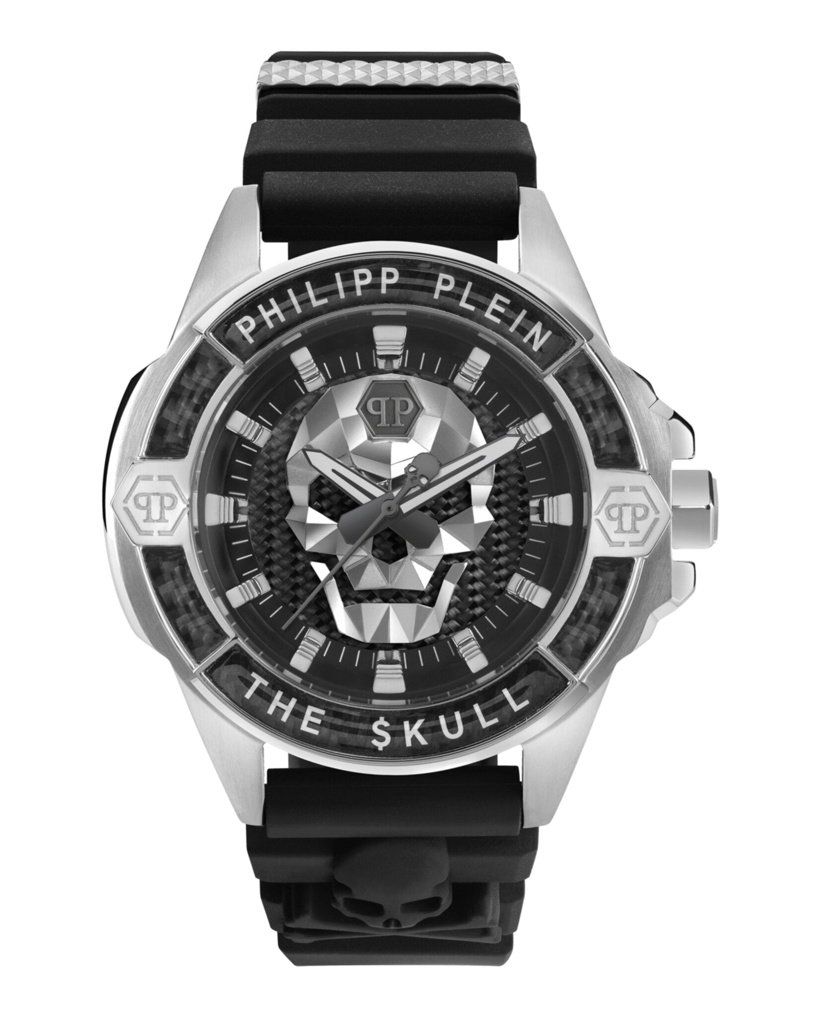 The $kull Carbon Fiber Silicone Watch