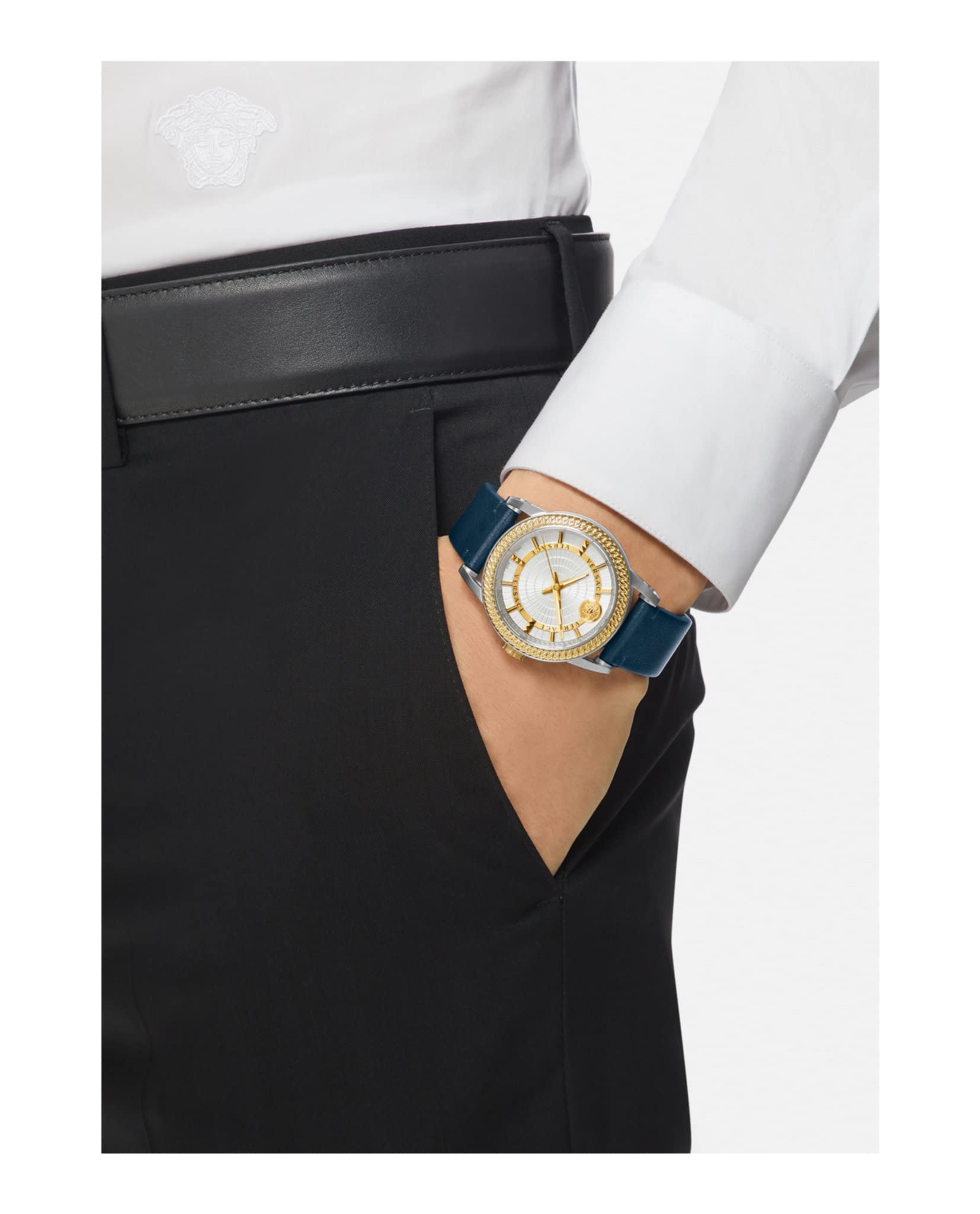 Versace Code Leather  Watch