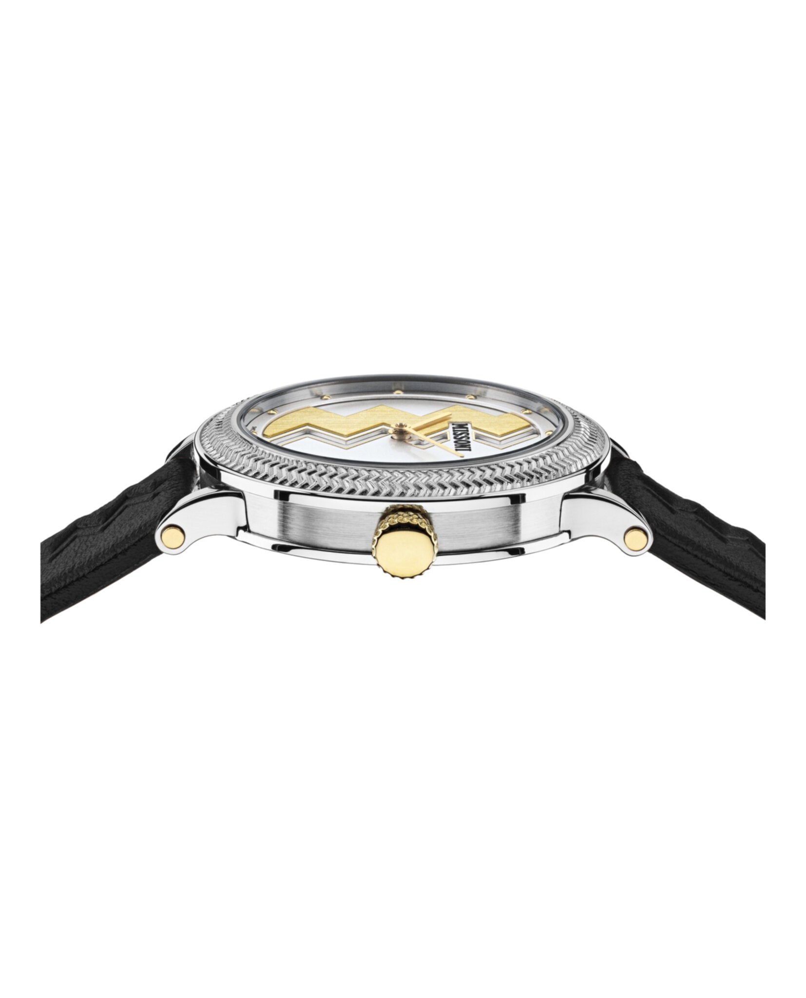 Missoni Missoni Optic Zigzag Leather Watch