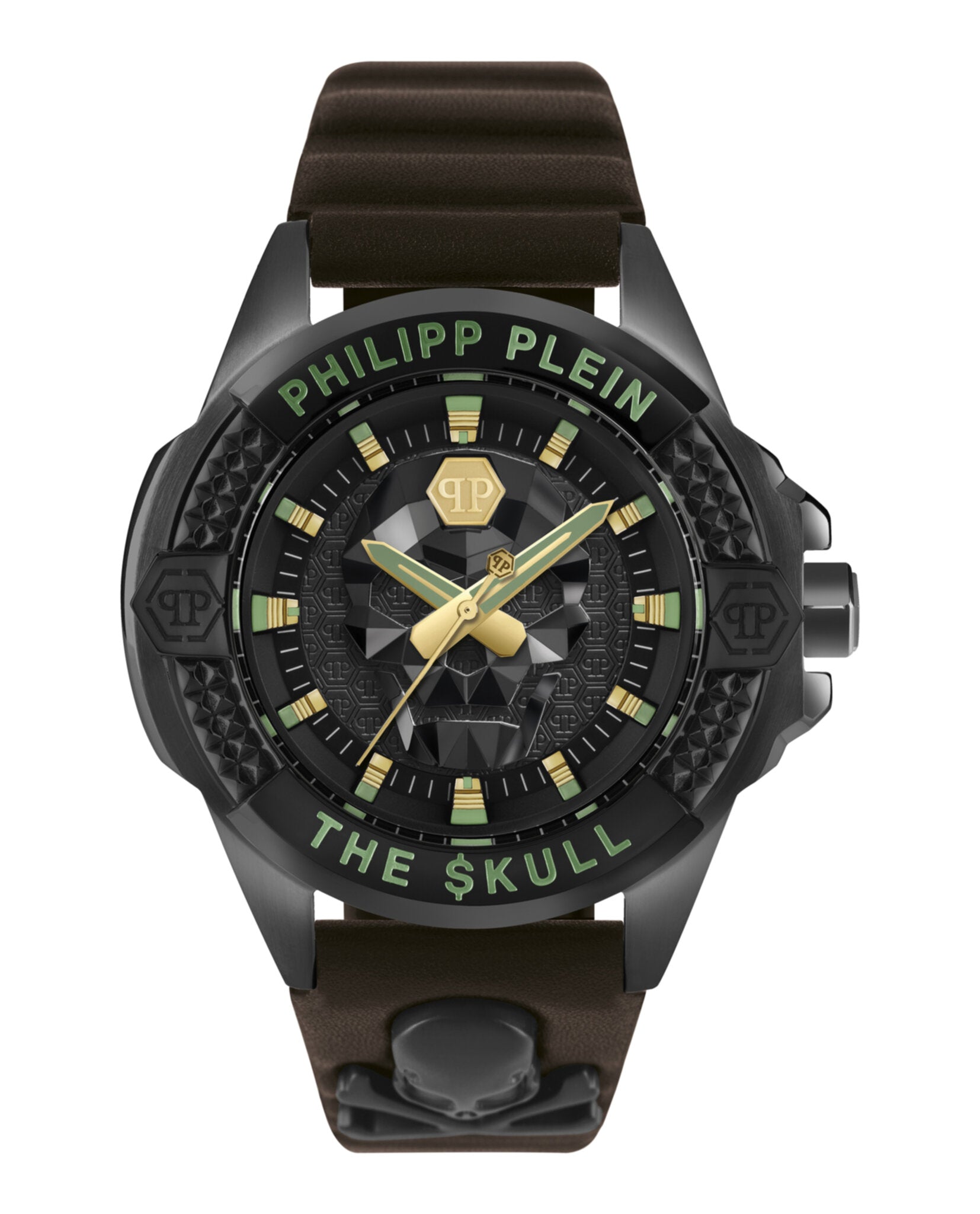 The $kull Leather Watch