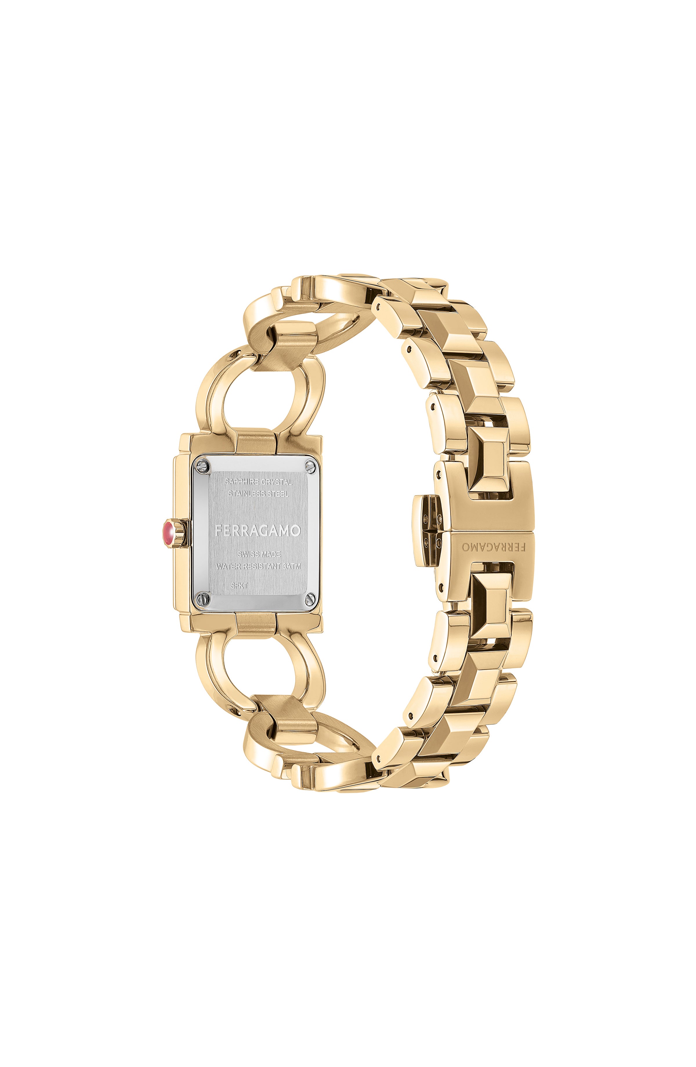 Double Gancini Square Bracelet Watch