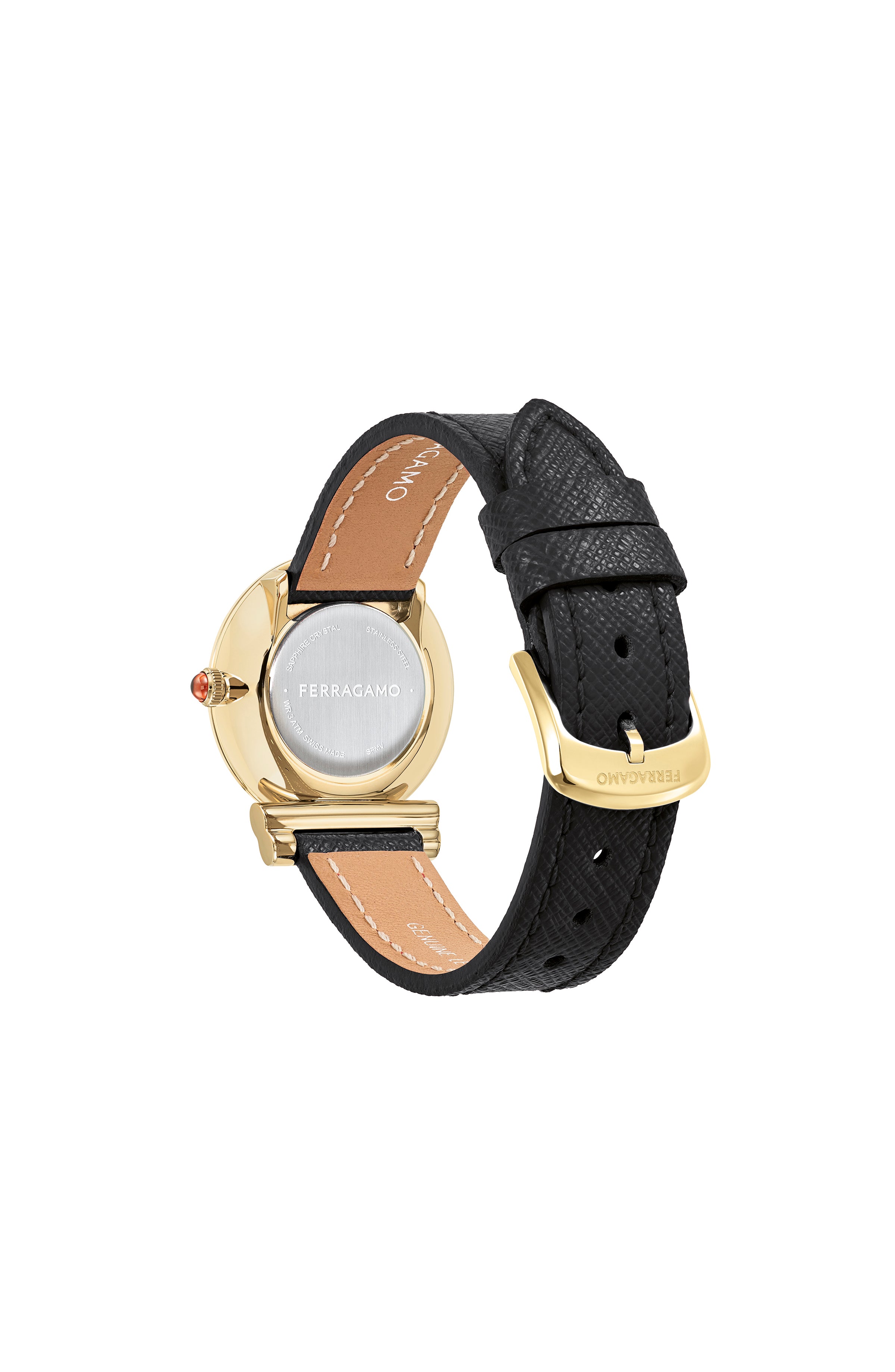Gancini Leather Watch