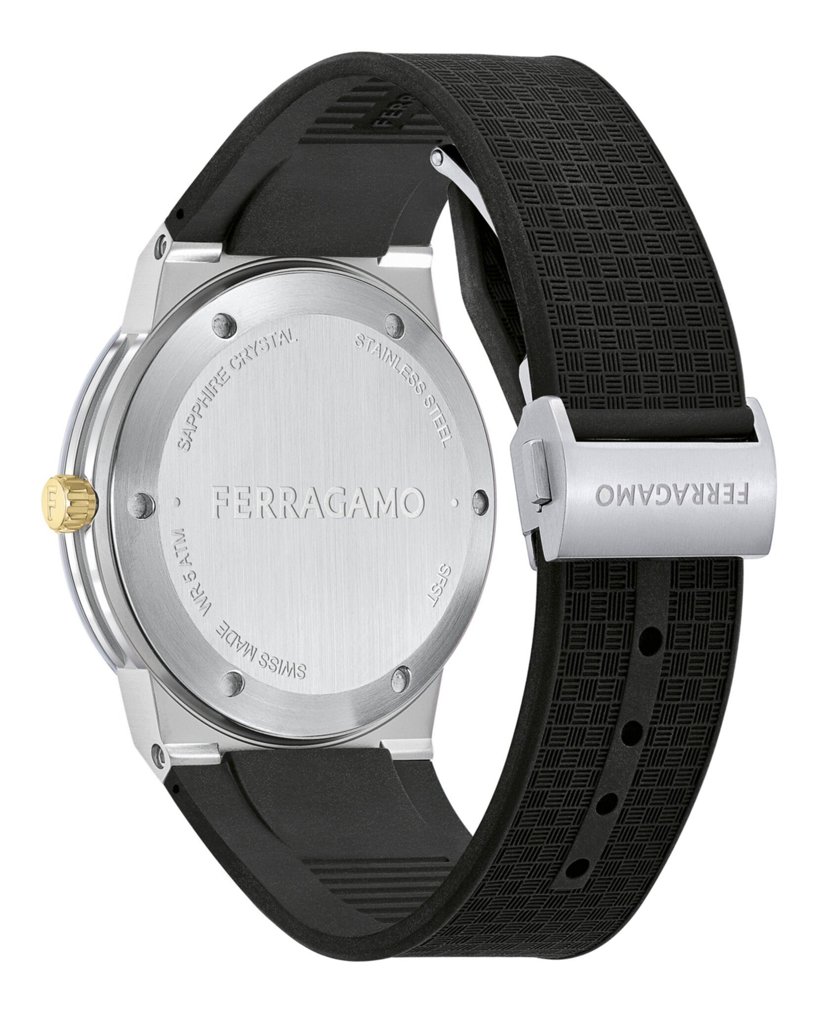 Ferragamo Infinity Sapphire Silicone Watch