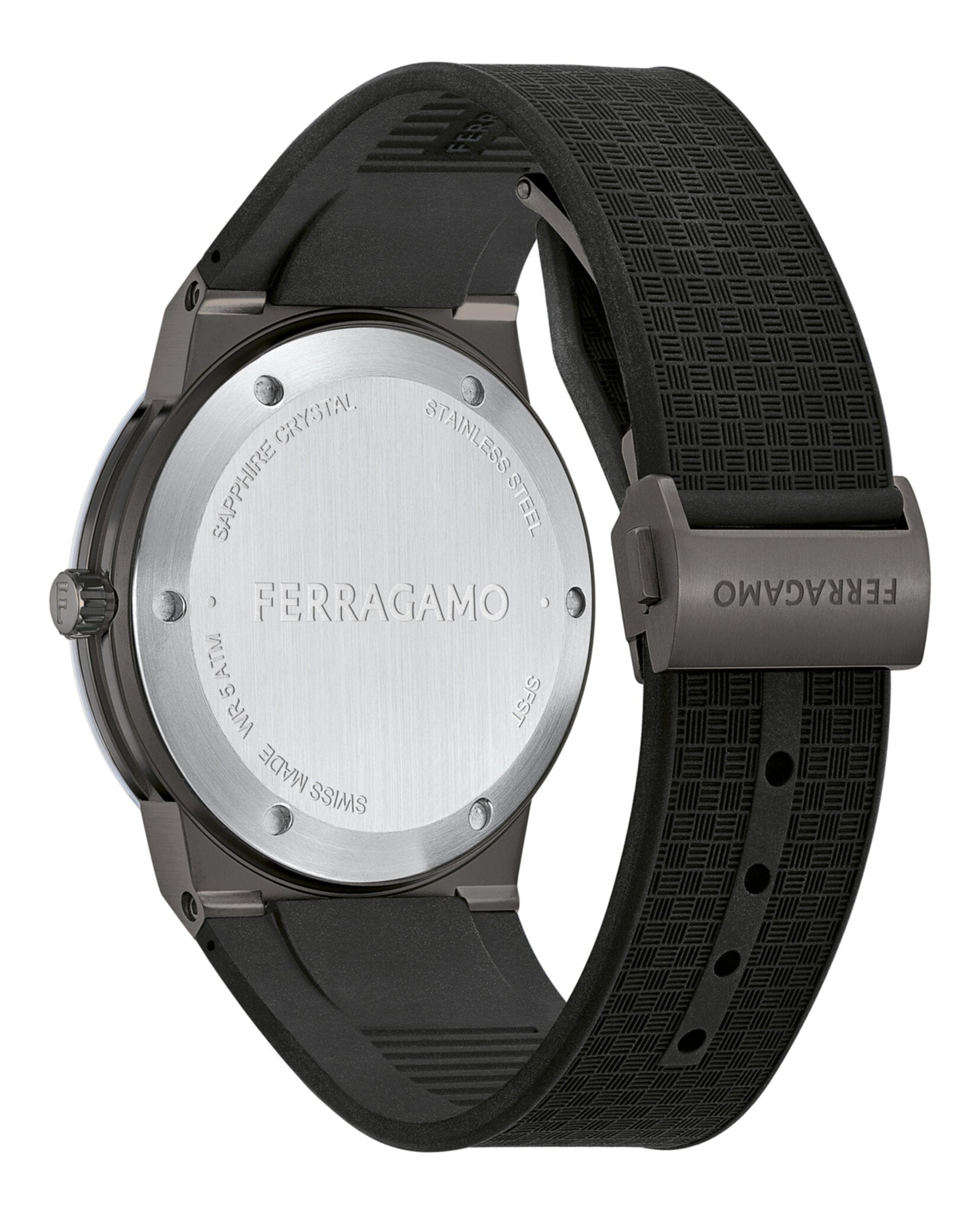 Ferragamo Infinity Sapphire Silicone Watch