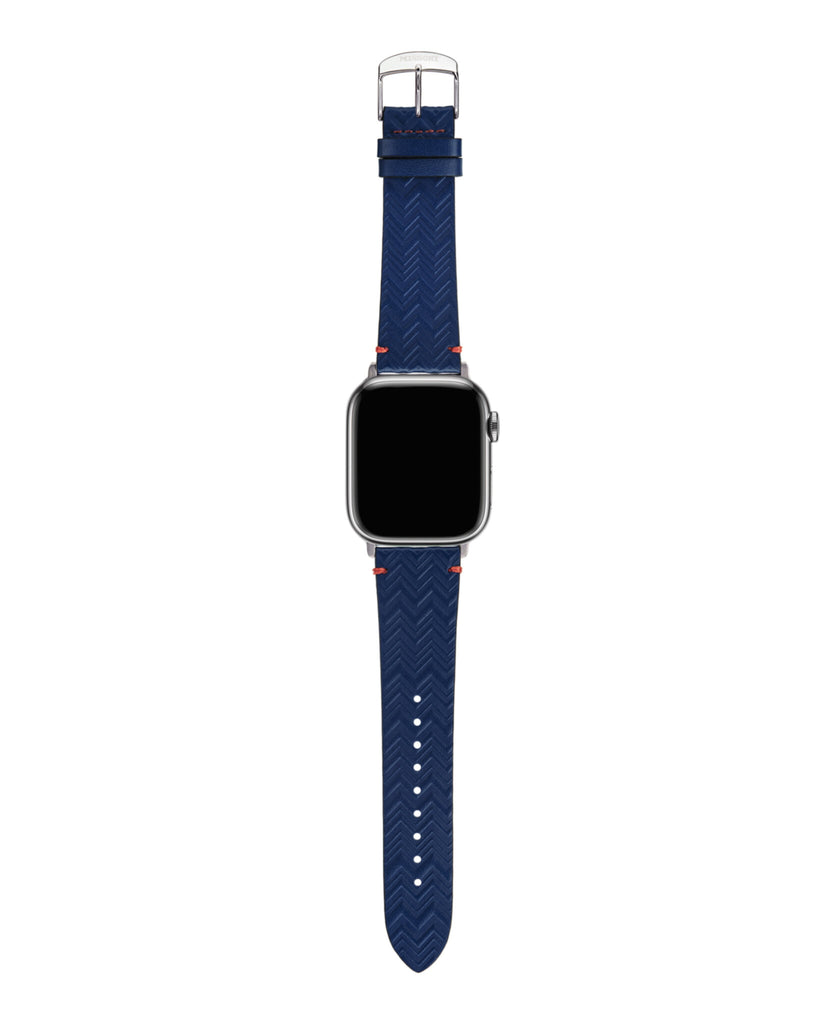 Zigzag Leather Apple Watch Strap