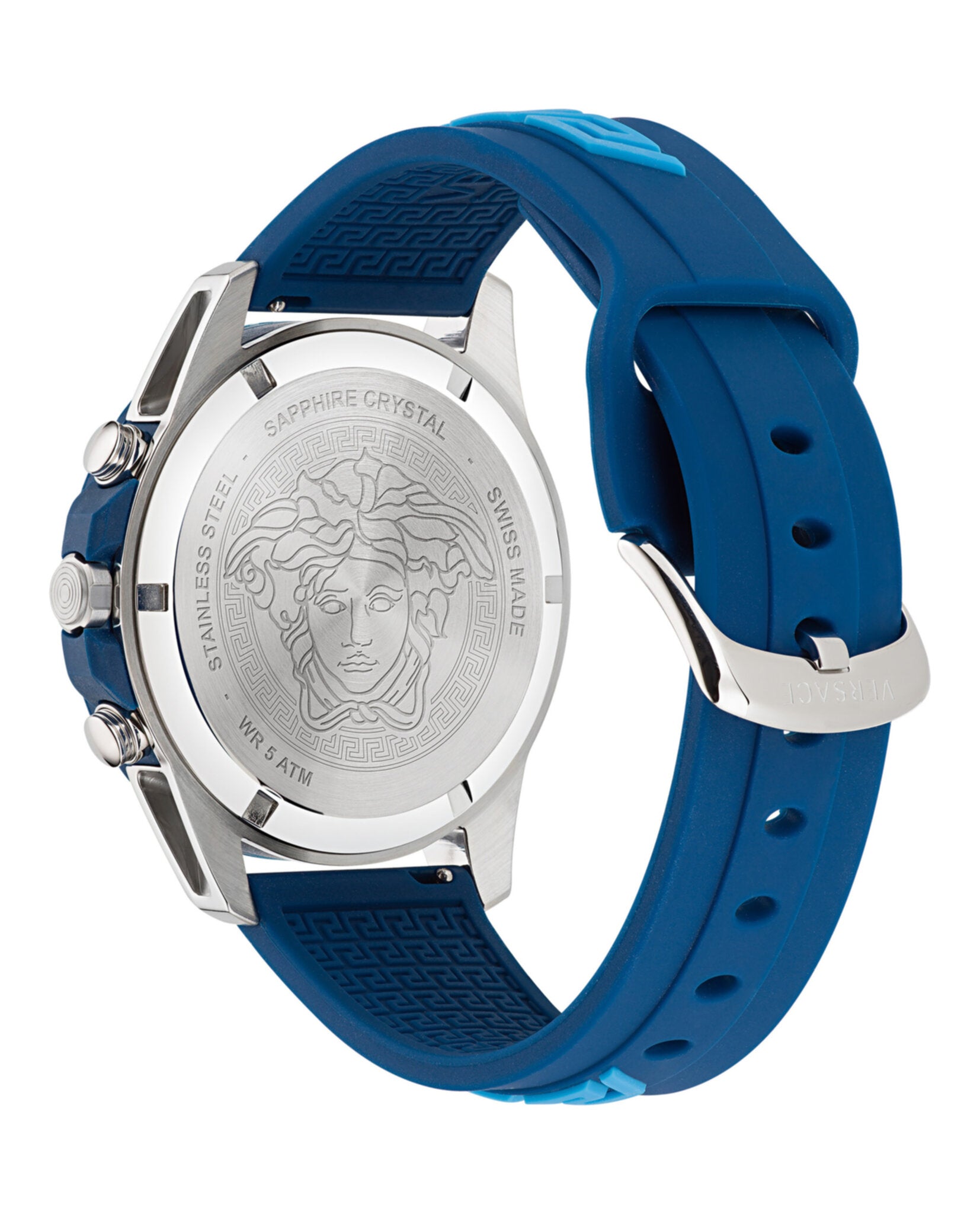 Versace Greca Action Round Dial Men Watch - VE3J00522 Helios Watch Store.
