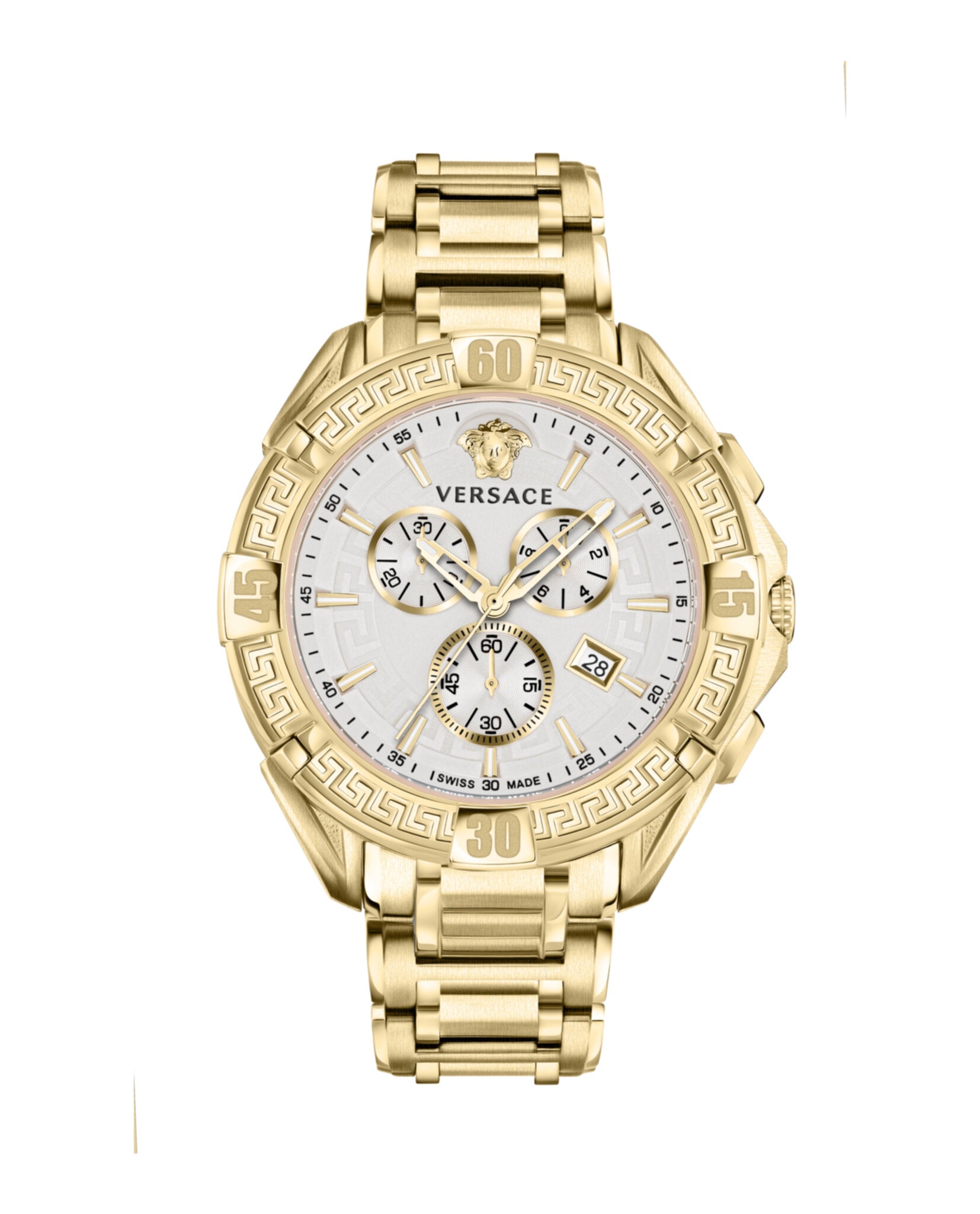 Versace Mens V-Greca Chrono Watches | MadaLuxe Time – Madaluxe Time