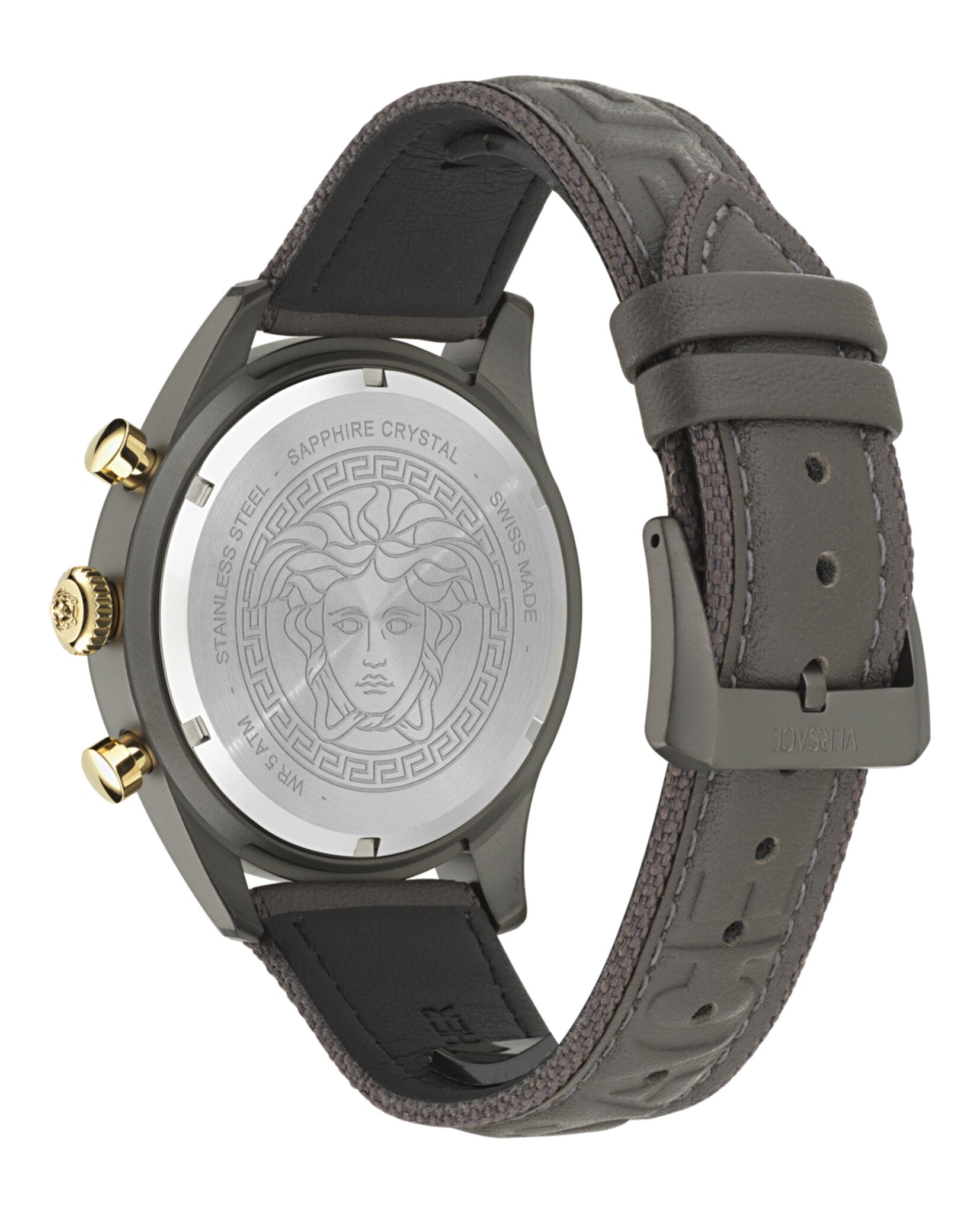 Versace Chrono Master Leather Watch