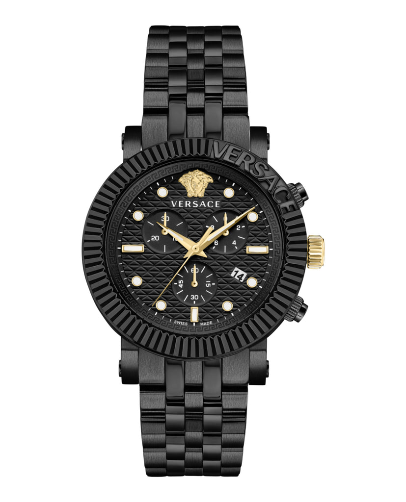 Versace Mens V-Chrono Classic Watches | MadaLuxe Time – Madaluxe Time