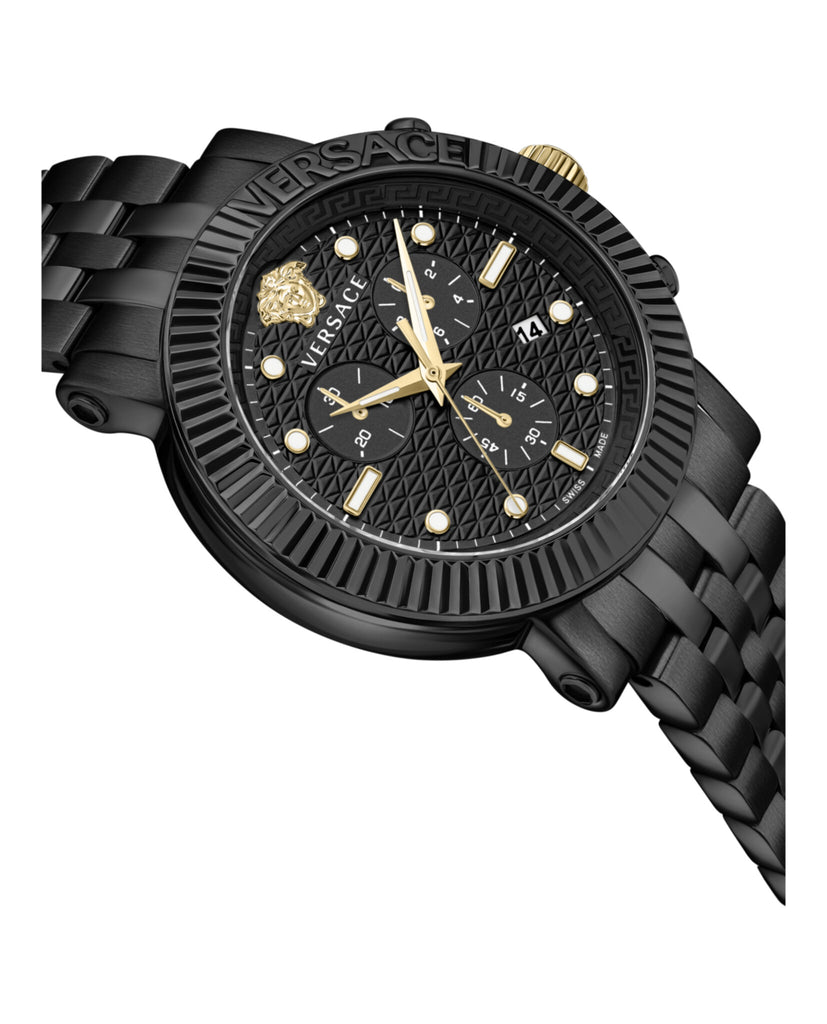 Versace Mens V-Chrono Classic Watches | MadaLuxe Time – Madaluxe Time