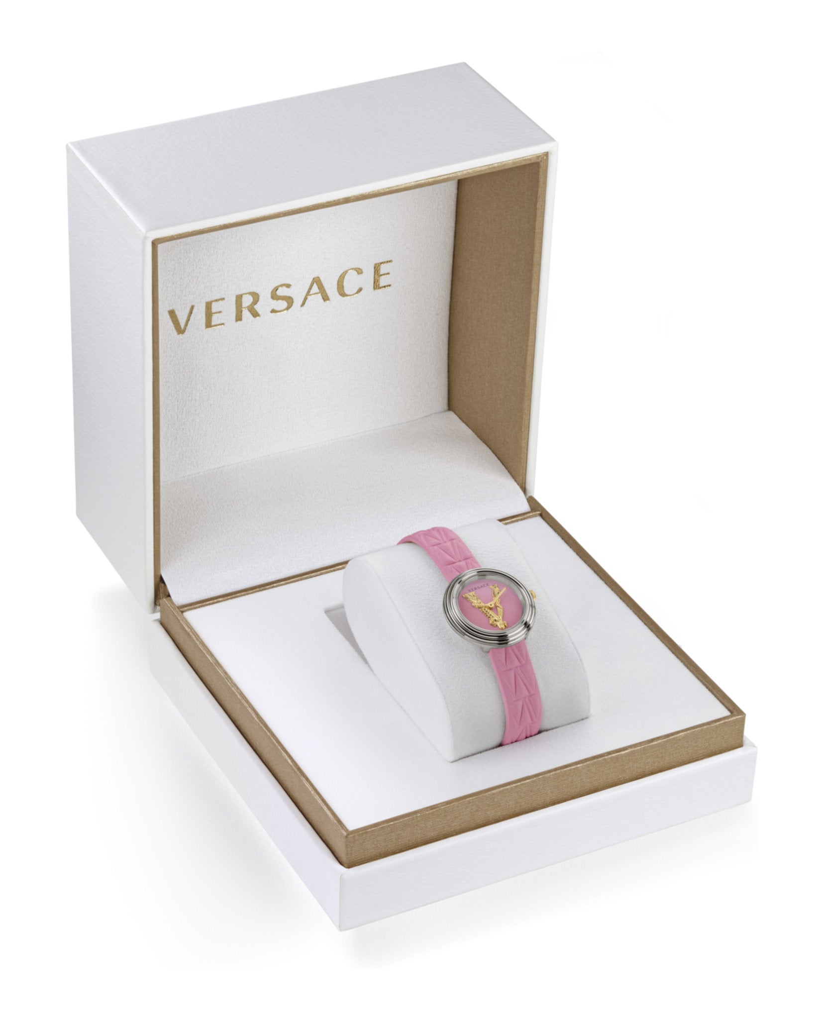 Versace Virtus Leather Watch